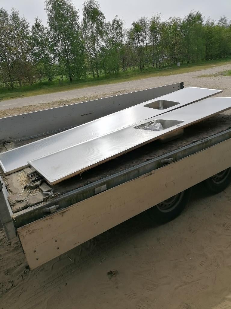 aanrechtblad met spoelbak nieuw, Huis en Inrichting, Keuken | Keukenelementen, Ophalen, 150 tot 200 cm, Nieuw, Minder dan 100 cm