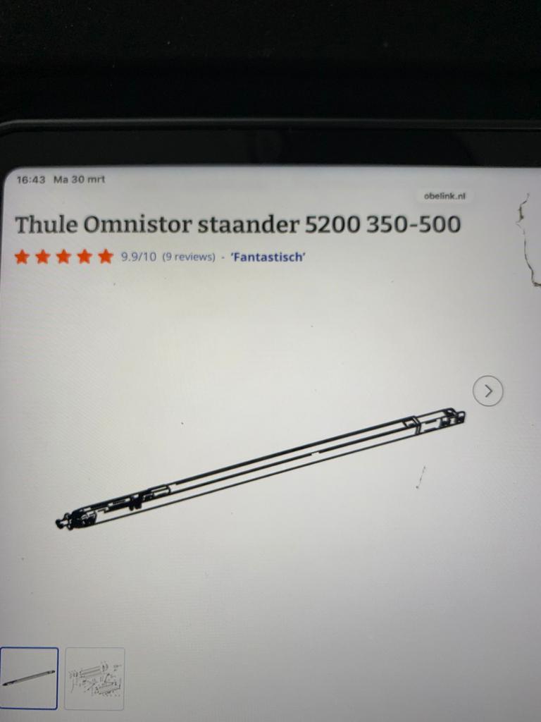Thule omnistor drager, Ophalen, Zo goed als nieuw