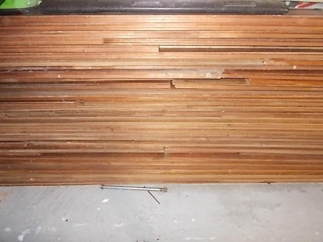 MAHONIE HOUTEN VLOER, Ophalen, Gebruikt, Vloerdelen of -planken, 10 m² of meer