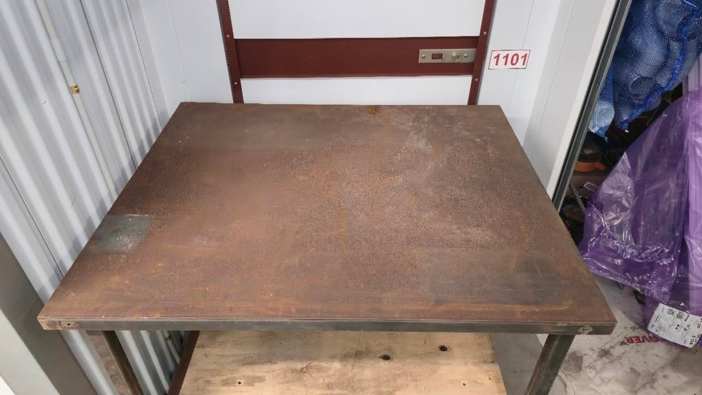 Stevige stalen werktafel / lastafel - zwaar en stabiel, Ophalen, Gebruikt, 70 tot 120 cm