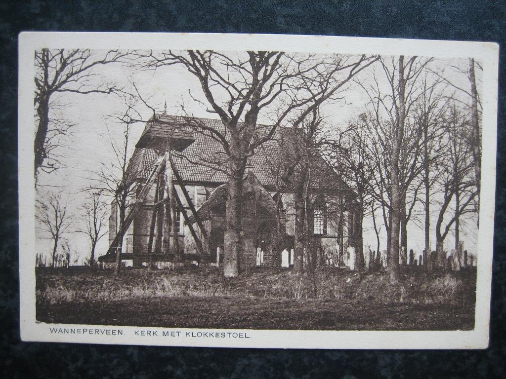 WANNEPERVEEN  kerk met klokkenstoel, Ophalen of Verzenden, Voor 1920, Overijssel