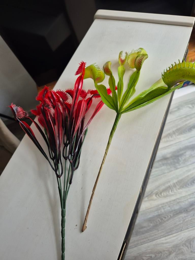 Kunstplanten Vleesetende Planten (2 stuks), Ophalen of Verzenden