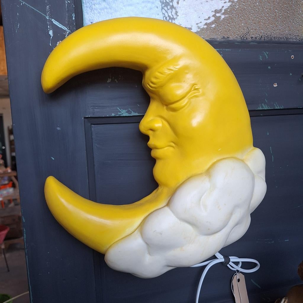 Vintage Heico maanlamp uit de jaren '80, Ophalen of Verzenden