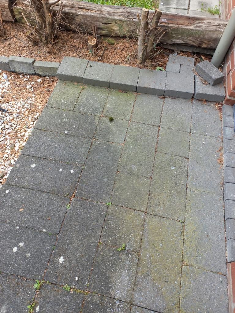 Border rand stenen, stoeptegels. Grind8, Tuin en Terras, Tegels en Klinkers, Ophalen, Gebruikt, Beton, Terrastegels