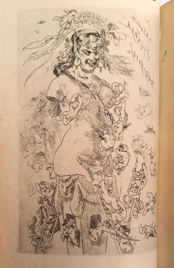 Le Nouveau Parnasse Satyrique 1866 titelplaat F. Rops 2X, Ophalen of Verzenden