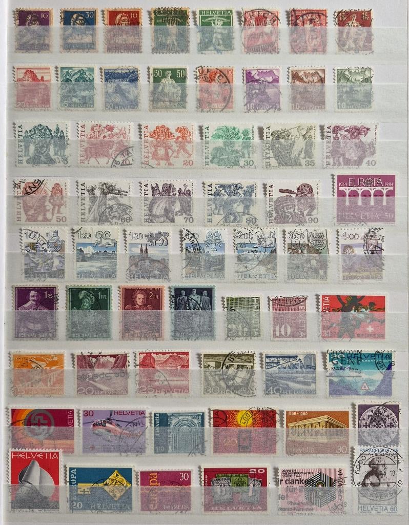 POSTZEGELS ZWITSERLAND GESTEMPELD, Verzenden, Gestempeld