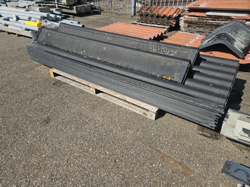 Golfplaten vezelcement platen ( 316 ), Ophalen, Overige materialen, Zwart, Nnb