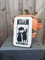 RVS Verzekeringen Emaille Bord - Langcat - Klein Formaat, Verzenden