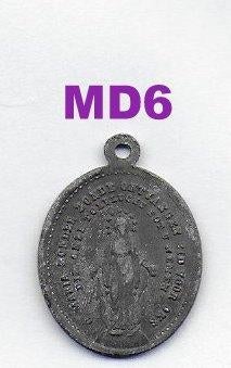 Md6 oude medaille, Ophalen of Verzenden, Overige materialen