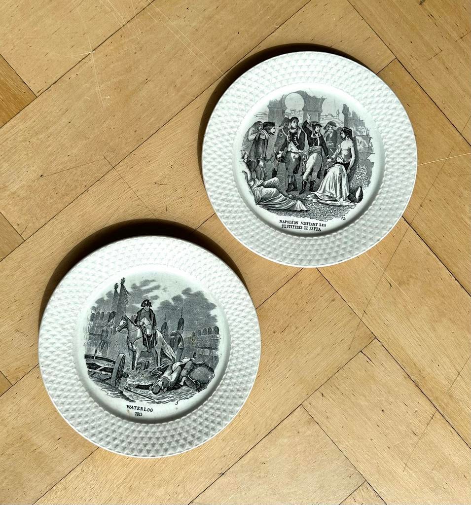 Napoleon Société Céramique Maastricht bordjes (set van 2), Ophalen of Verzenden