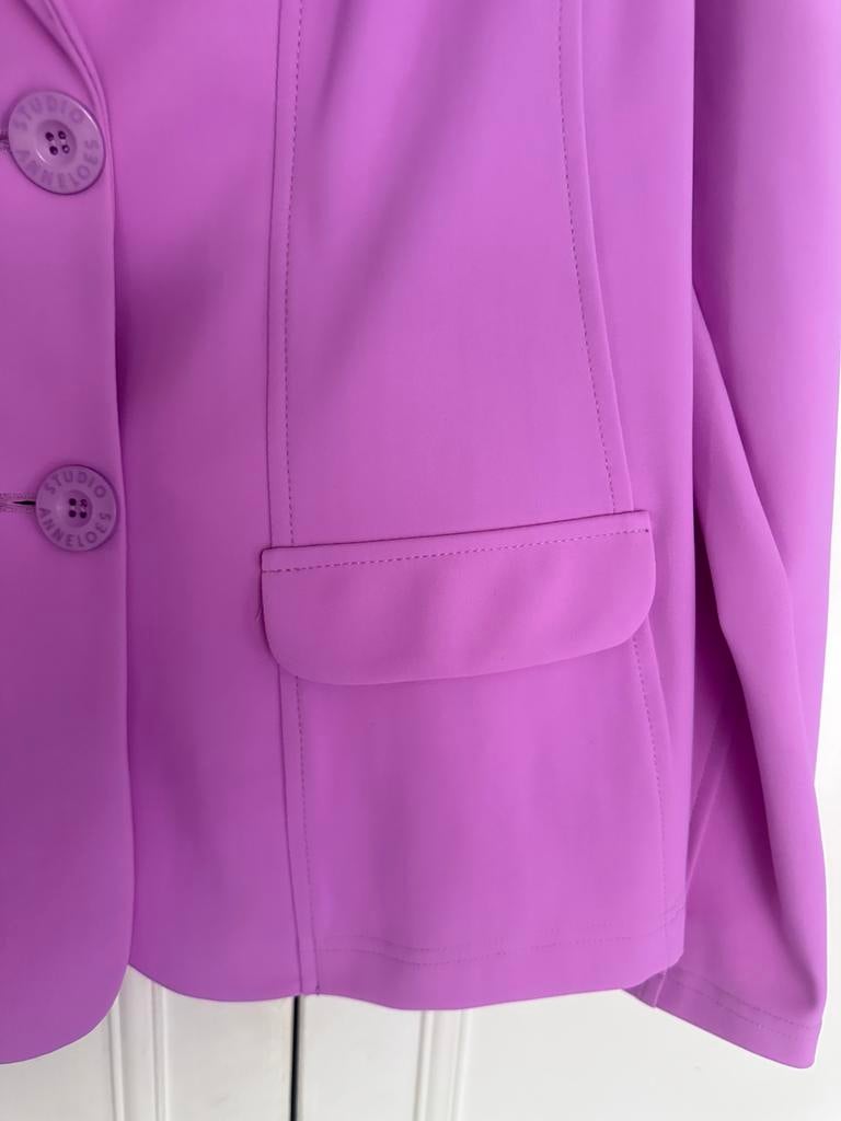 Studio Anneloes blazer jasje kort bonded roze rose maat L, Ophalen of Verzenden, Zo goed als nieuw, Maat 42/44 (L)