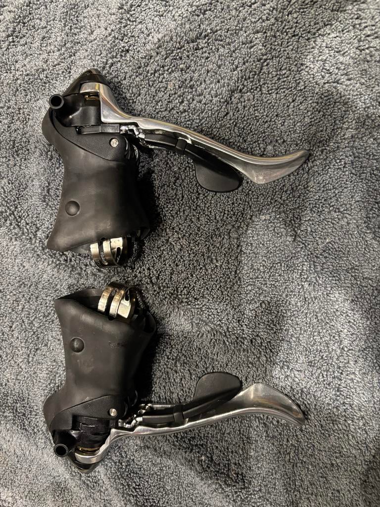 Shimano 105 Shifters 3x9 Speed, Fietsen en Brommers, Fietsonderdelen, Gebruikt, Ophalen of Verzenden, Derailleur of Ketting, Aluminium