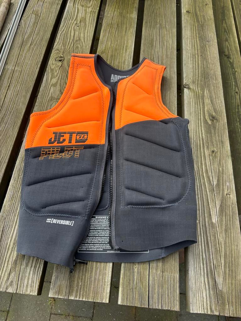Jet Pilot Zwemvest 2XL - Oranje/Zwart, Watersport en Boten, Watersportkleding, Ophalen of Verzenden, Zo goed als nieuw, Dame of Heer