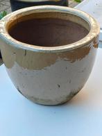 Bloempot glazuur aardewerk, Ophalen, Gebruikt, Rond, Minder dan 40 cm