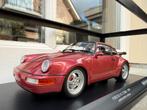 1:18 Porsche 911 964 Turbo rood 1990 Minichamps, Minichamps, Auto, Ophalen of Verzenden, Zo goed als nieuw