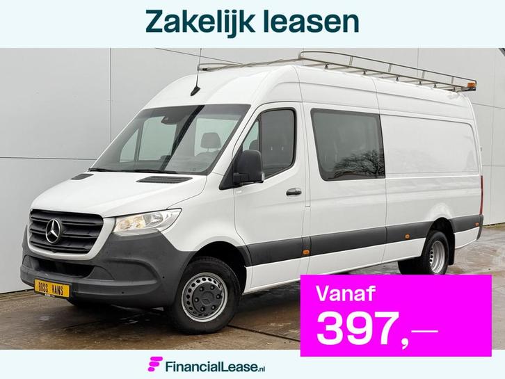 Mercedes-Benz Sprinter 516 2.2 CDI L3H2 Dubbele Cabine 3,5t, Auto's, Bestelauto's, Bedrijf, Lease, Financial lease, ABS, Achteruitrijcamera