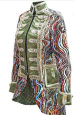 Carnavalsjas dames maat M – pailletten / festival / carnaval, Carnaval, Zo goed als nieuw, Kleding, Ophalen