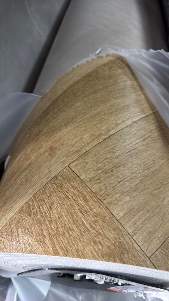 ‼️coupon vinyl visgraat 8,20x4m restpartij Novilon tapijt‼️, Ophalen, Nieuw, Minder dan 10 m², Vinyl