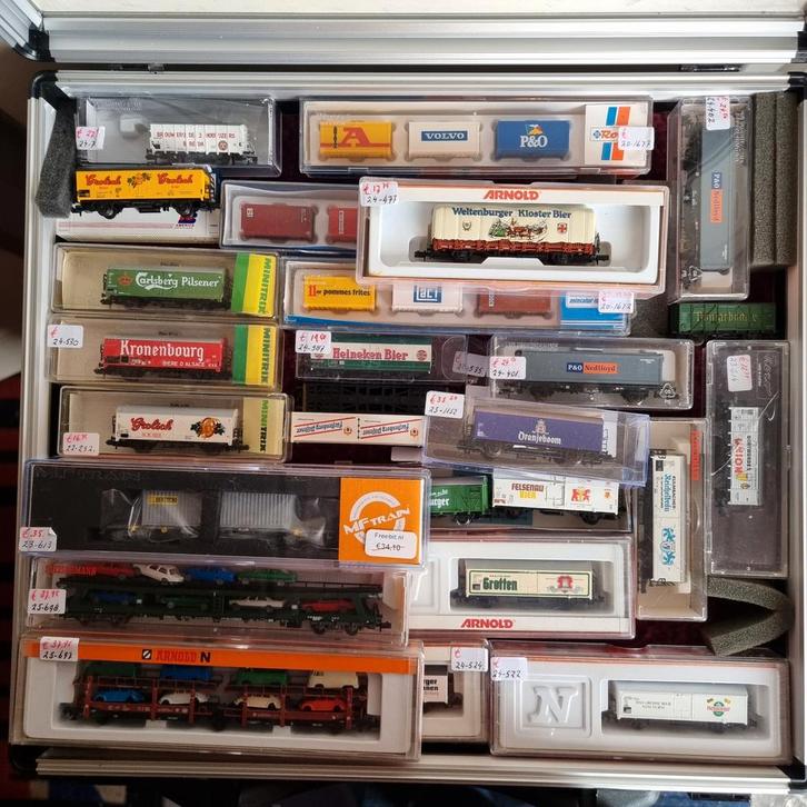 N-SPOOR BIER WAGONS DIVERS, Hobby en Vrije tijd, Modeltreinen | N-Spoor, Zo goed als nieuw, Wagon, Gelijkstroom, Overige merken