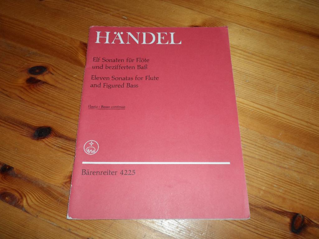 Handel - Sonaten - Fluit, Muziek en Instrumenten, Gebruikt, Klassiek, Dwarsfluit of Piccolo, Ophalen of Verzenden