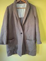 Pomandere zandkleur blazer jas  mt 38/40 linnen katoen mix, Maat 38/40 (M), Beige, Ophalen of Verzenden, Zo goed als nieuw