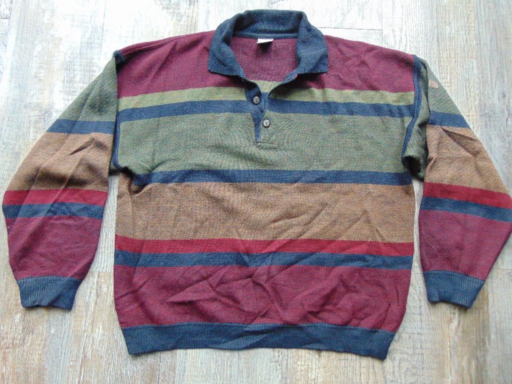 Roberto Sarto trui rood / groen / blauw maat 50 = M, Maat 48/50 (M), Ophalen of Verzenden, Roberto sarto, Gedragen