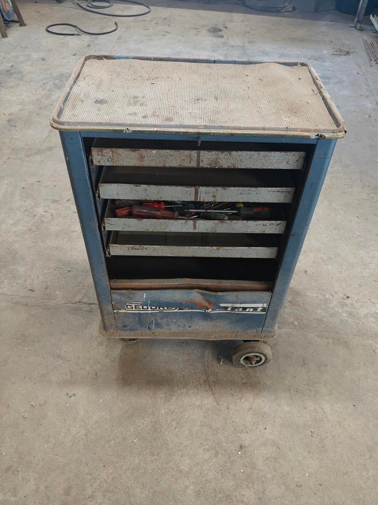 Gedore gereedschapskar, Ophalen, Gebruikt