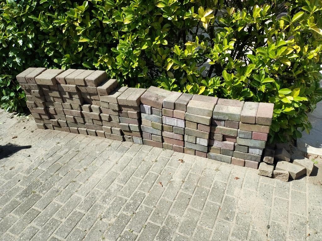 Dikformaat klinkers - 100m2 beschikbaar, Ophalen, Gebruikt, Klinkers, 10 m² of meer
