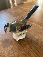 Vintage porseleinen vogelbeeldje - Pimpelmees, Ophalen, Zo goed als nieuw, Dier