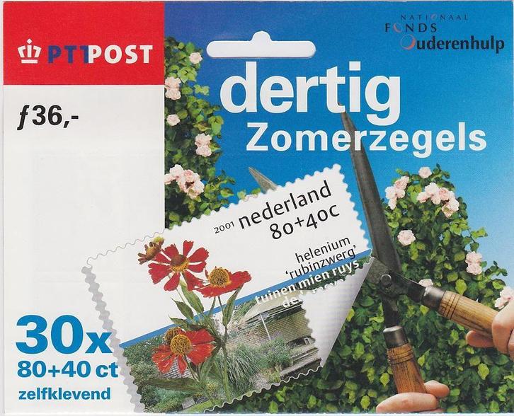 Mailer Hangboekje HB1970-72 PBM 8 Zomer (tuinen), Postzegels en Munten, Postzegels | Nederland, Postfris, Na 1940, Ophalen of Verzenden