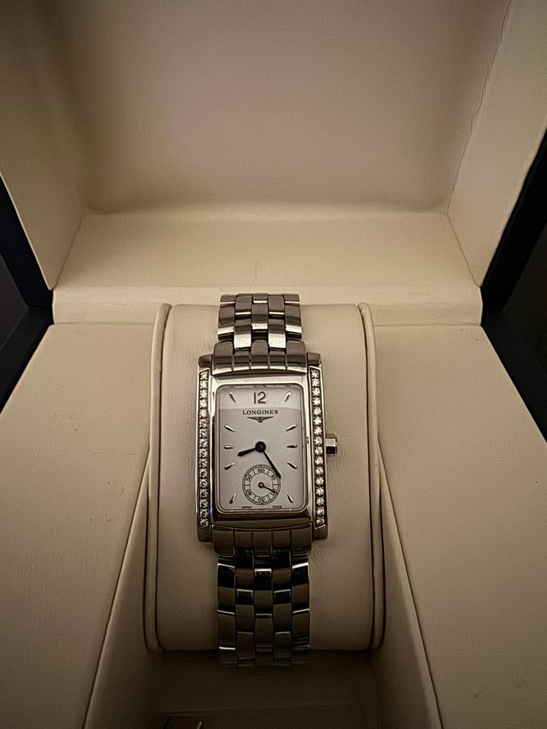 Dameshorloge Longines dolce vita met brilliant, Sieraden, Tassen en Uiterlijk, Staal, Staal, Polshorloge, Zo goed als nieuw