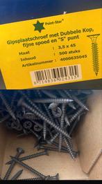 Point-Star Gipsplaatschroeven Dubbele Kop 3,5x45mm (500 st), Ophalen of Verzenden, Nieuw