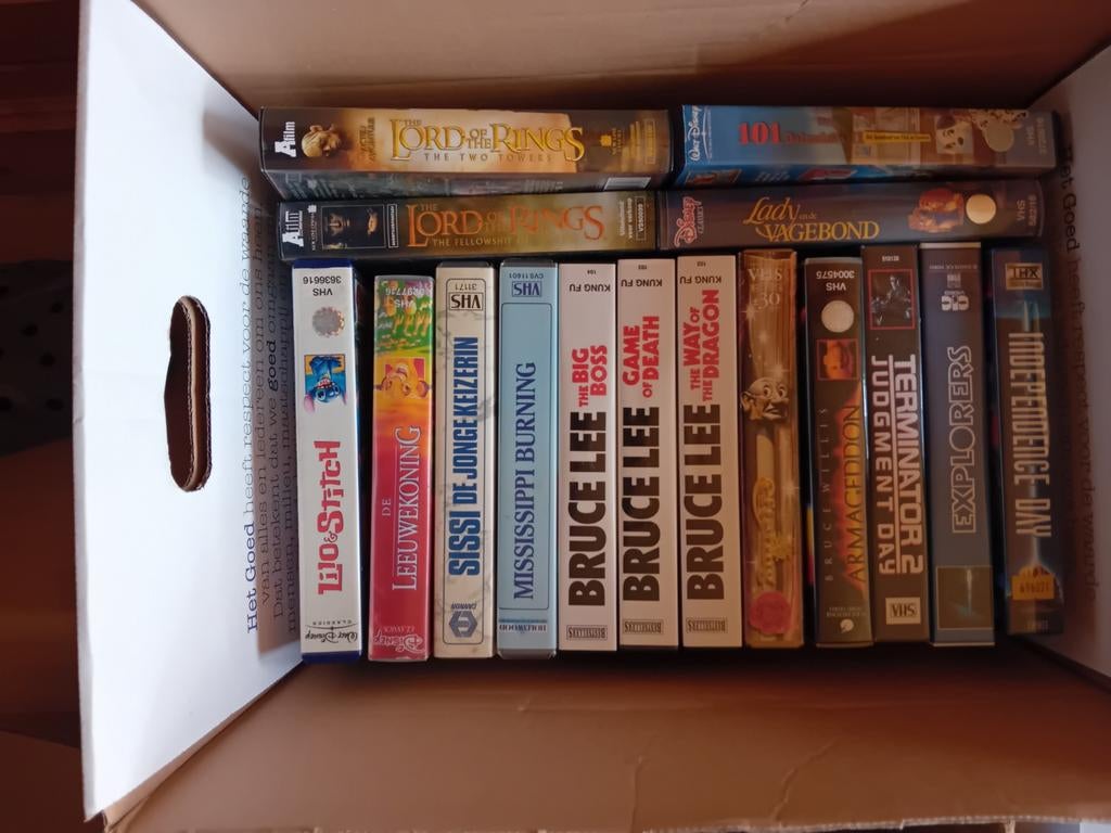 Grote collectie VHS-banden: Disney, Actie, Horror en meer!, Alle leeftijden, Ophalen of Verzenden, Gebruikt, Actie en Avontuur