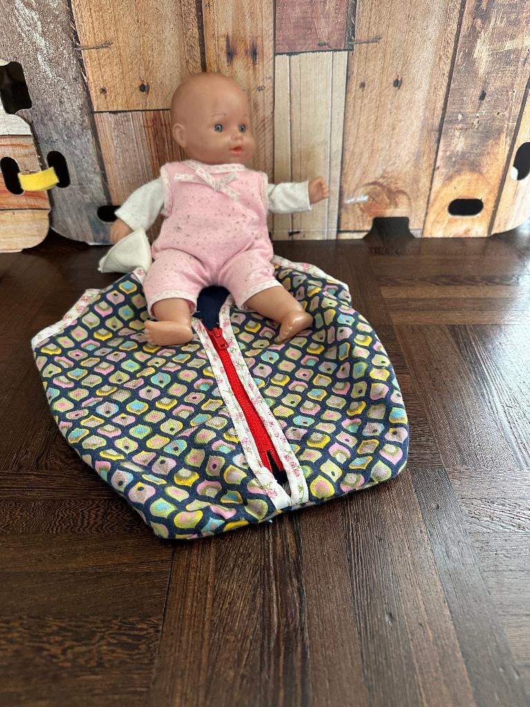 Pop met slaazak, Ophalen, Gebruikt, Babypop