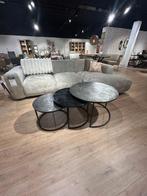 Buitenkans showroom model! Salontafel Shima, Ophalen, Minder dan 45 cm, Metaal of Aluminium, Rond