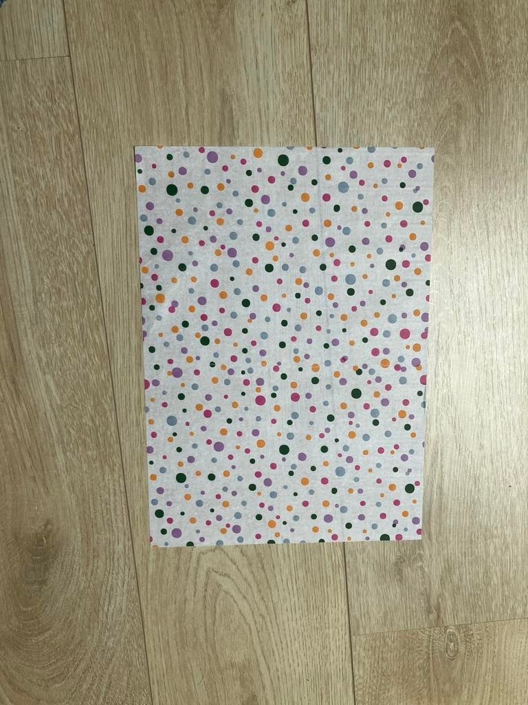 10 vellen vloeipapier gekleurde stip, Ophalen of Verzenden, Nieuw