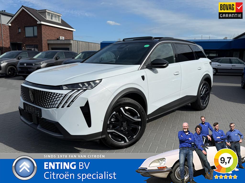 Peugeot 5008 1.6 PLUG-IN HYBRID 225 GT 7 ZITS ALCANTARA SCHU, Gebruikt, 4 cilinders, Wit, Bedrijf