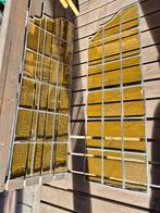 Glas in lood oude ramen, Doe-het-zelf en Verbouw, Glas en Ramen, Ophalen, Gevelraam of Ruit, Gebruikt, Minder dan 80 cm