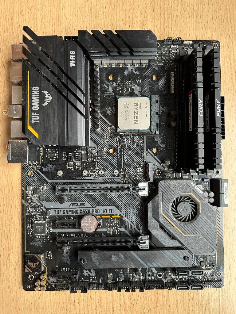 Asus TUF Gaming X570-Pro Wi-Fi AM4 + AMD 5900X + 32gb DDR4, Computers en Software, Moederborden, Ophalen, Gebruikt, DDR4, Socket AM4