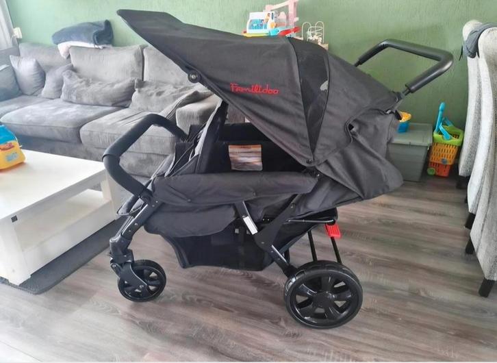 Familidoo 4-lingwagen zwart, Kinderen en Baby's, Kinderwagens en Combinaties, Zo goed als nieuw, Overige merken, Ophalen