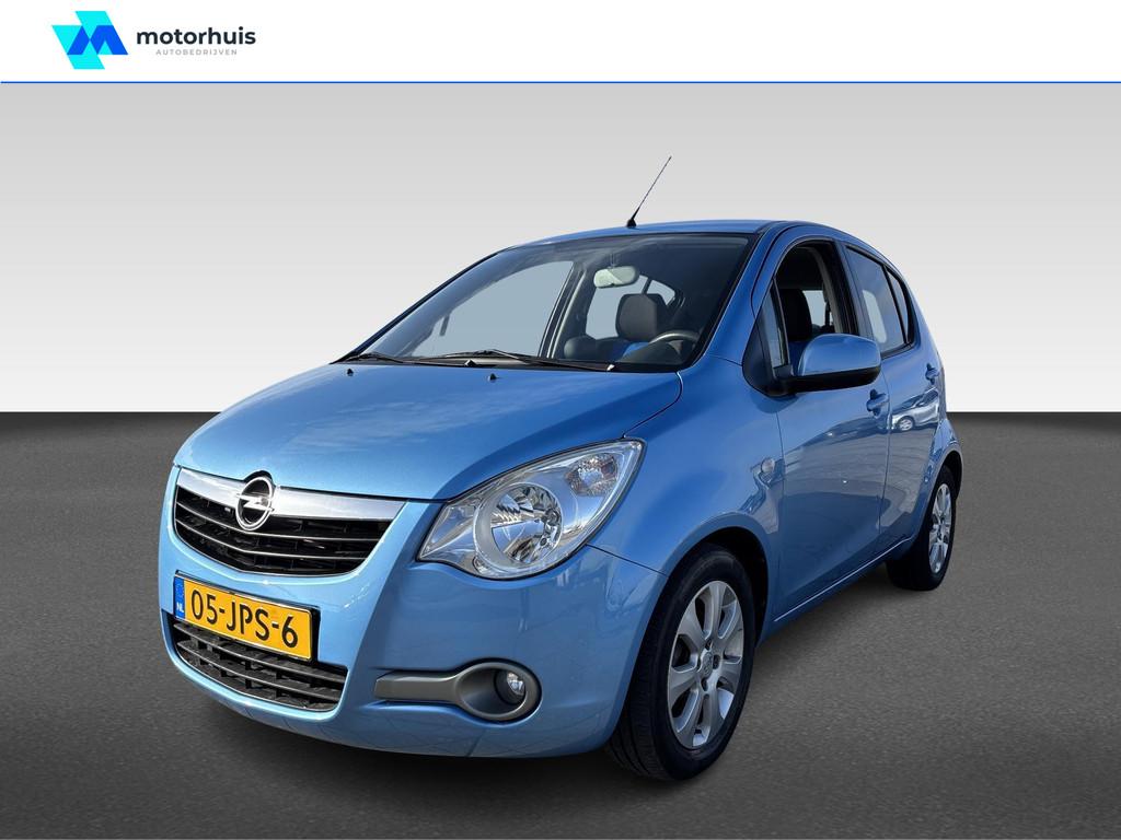 Opel Agila 1.2 Enjoy, Auto's, Automaat, 12 maanden, 4 cilinders, Blauw