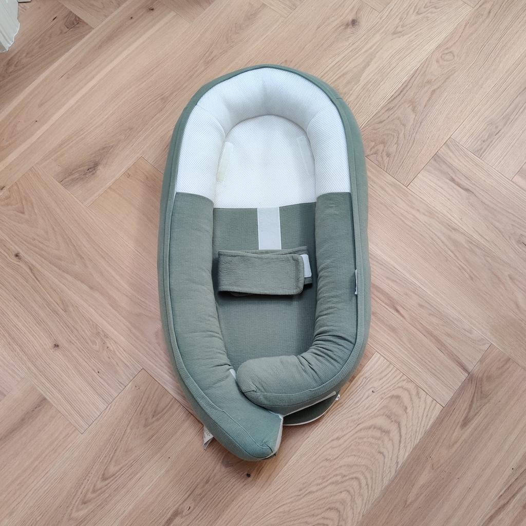 Doomoo Cocoon Tetra babynestje jersey green baby nest, Ophalen of Verzenden, Zo goed als nieuw, Overige typen