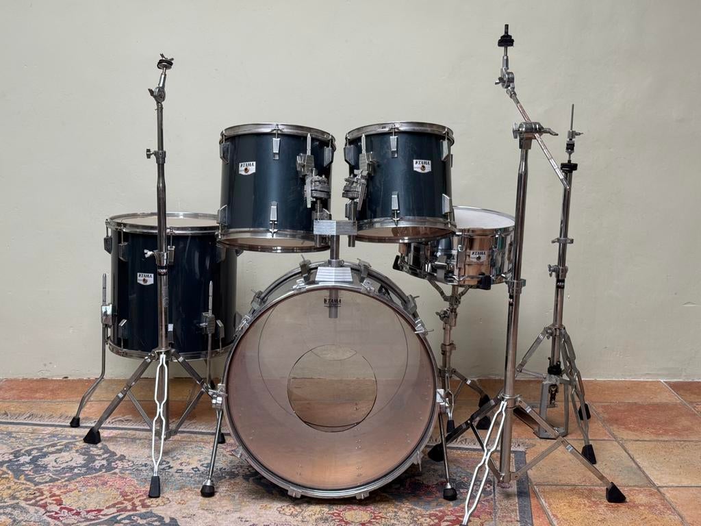 Vintage 1980’s TAMA Rockstar Pro drumstel., Muziek en Instrumenten, Drumstellen en Slagwerk, Ophalen, Gebruikt, Tama