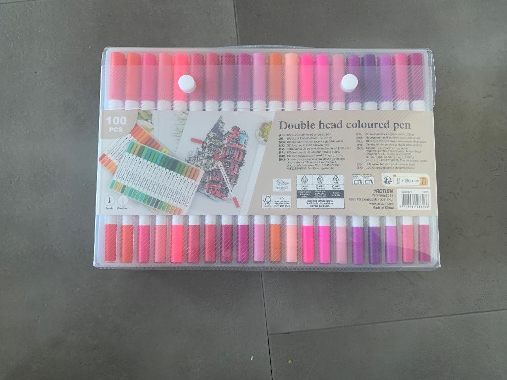 Action markers 100 stuks, Ophalen of Verzenden, Nieuw, Potlood of Stift