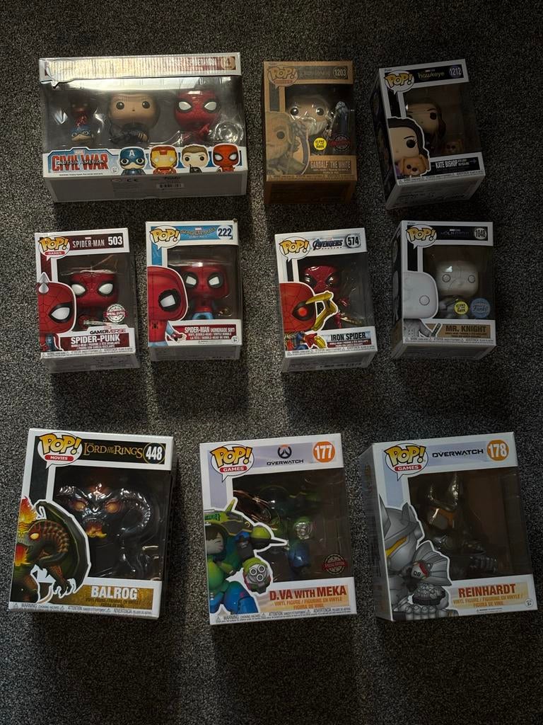 Funko Pop! verzameling - Marvel, LOTR, Overwatch, Ophalen of Verzenden, Zo goed als nieuw