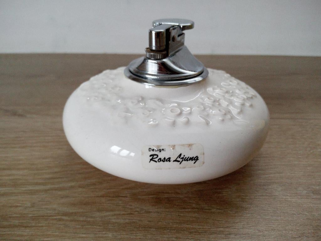 Zweedse Vintage keramieke Tafelaansteker van Rosa Ljung, Ophalen