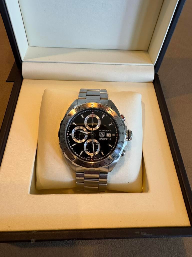 Tag heuer formula calibre 16, Ophalen of Verzenden, Zo goed als nieuw, Zwart, Android