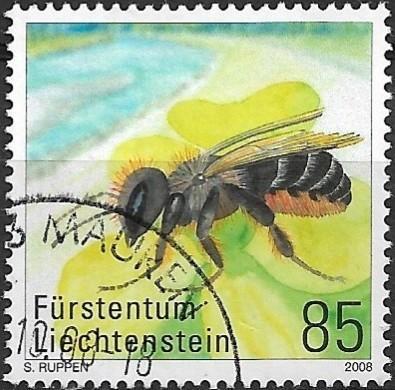 Liechtenstein 2008 mi.1482 insect uit BIJEN EN WESPEN nom 85, Postzegels en Munten, Postzegels | Europa | Overig, Gestempeld, Overige landen