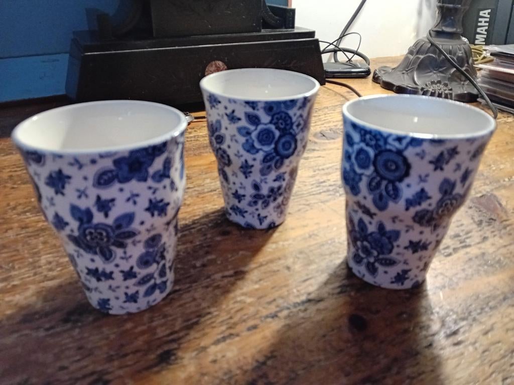 3 Beatrix Maastricht melkbekers, Ophalen of Verzenden