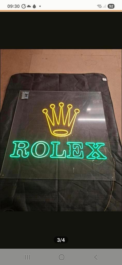 Rolex LED reclame, Verzamelen, Merken en Reclamevoorwerpen, Lichtbak of (neon) lamp, Ophalen
